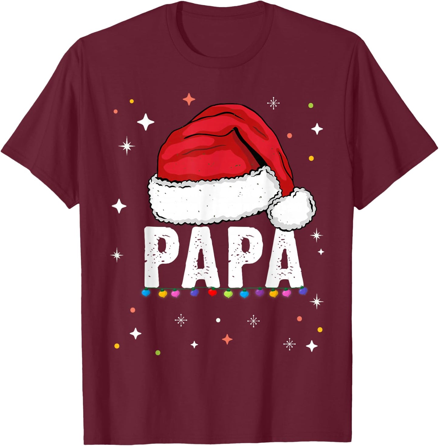 Dad T Shirt Family Matching Christmas Gift Father Christmas Gift , Black, S T-Shirt - T-Shirt | Maroon