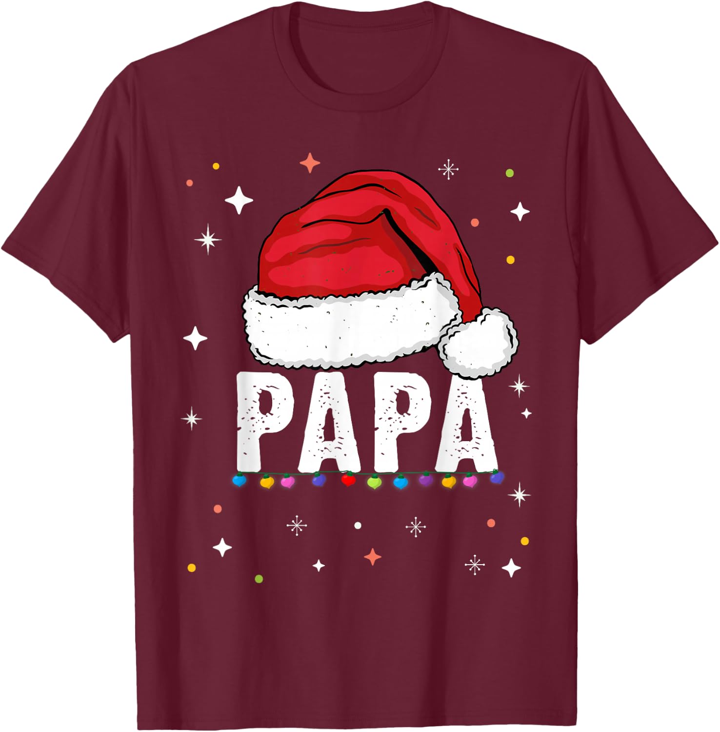 Dad T Shirt Family Matching Christmas Gift Father Christmas Gift , Black, S T-Shirt - T-Shirt | Maroon