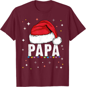 Dad T Shirt Family Matching Christmas Gift Father Christmas Gift , Black, S T-Shirt - T-Shirt | Maroon