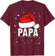 Dad T Shirt Family Matching Christmas Gift Father Christmas Gift , Black, S T-Shirt - T-Shirt | Maroon