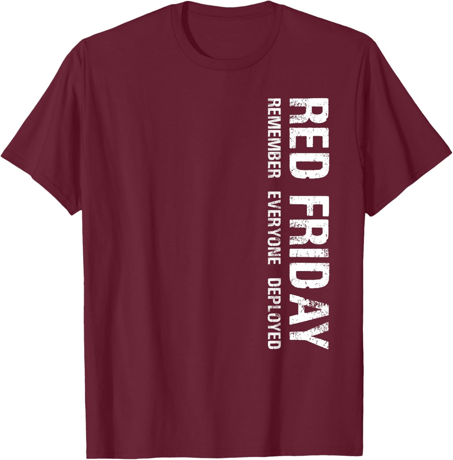 On Fridays We Wear Red Soldiers Veterans Day and Friday RED T-Shirt - T-Shirt | Maroon