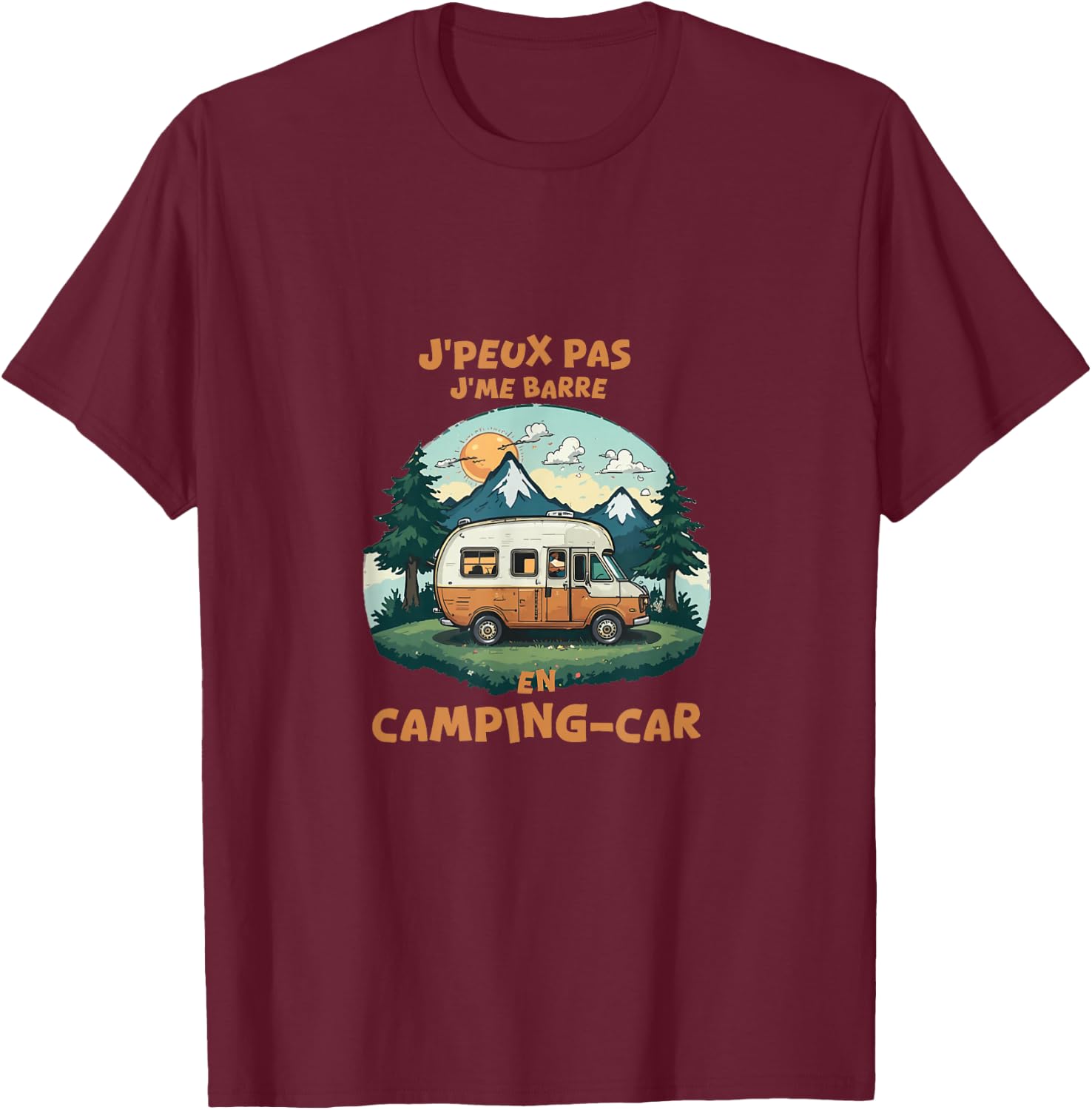 Camping-Car T-Shirt - T-Shirt | Maroon