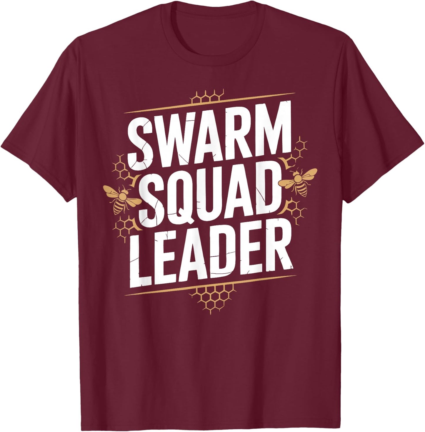 Beekeeping Bee Swarm Leader Beekeeper T-Shirt - T-Shirt | Maroon