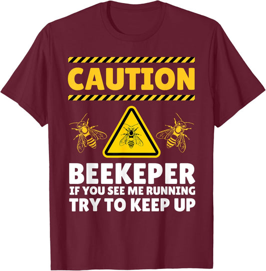 Best Beekeeper Art Women Bee Hive Lover Beekeeping T-Shirt - T-Shirt | Maroon