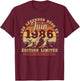 Vintage June 1986 Retro Birthday 40 Years Men Women T-Shirt - T-Shirt | Maroon