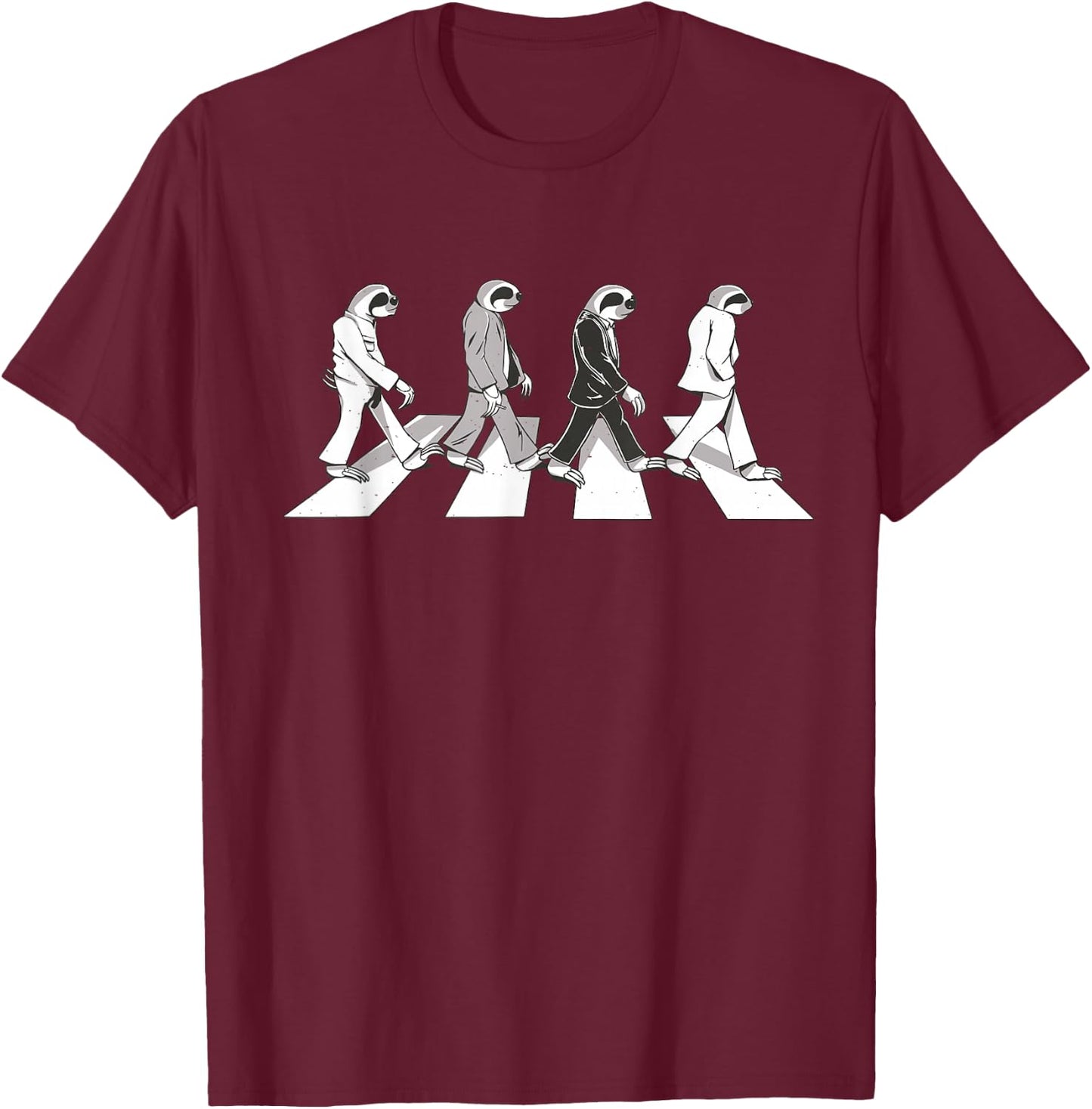 Sloths crosswalk T-Shirt - T-Shirt | Maroon
