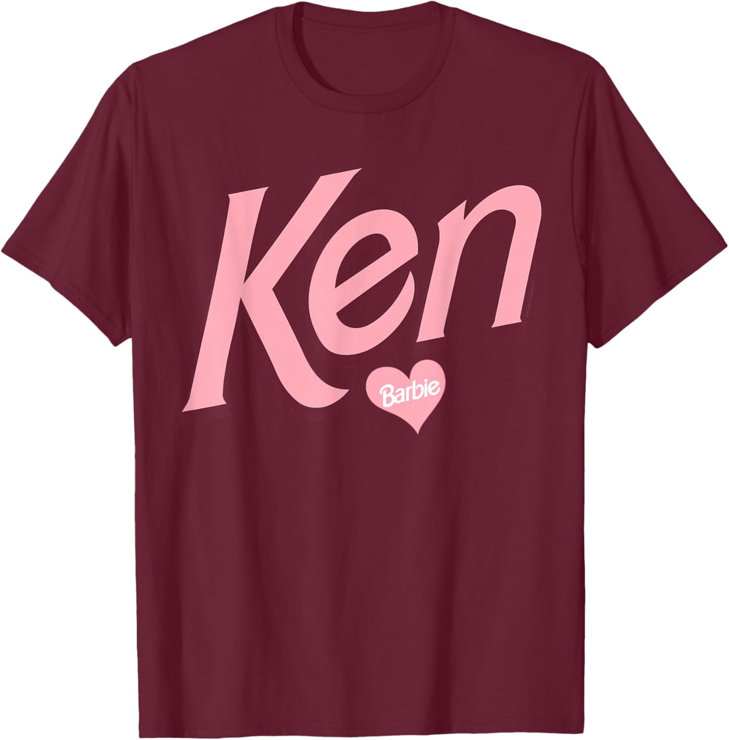 Barbie Valentine's Day Ken Love , black T-Shirt - T-Shirt | Maroon