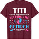 Keeper Of The Gender Titi Baby Announcement Family Party T-Shirt - T-Shirt | Maroon