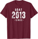 Goat Since 2013, Born In 2013 Vintage Retro Classic Birthday T-Shirt - T-Shirt | Maroon