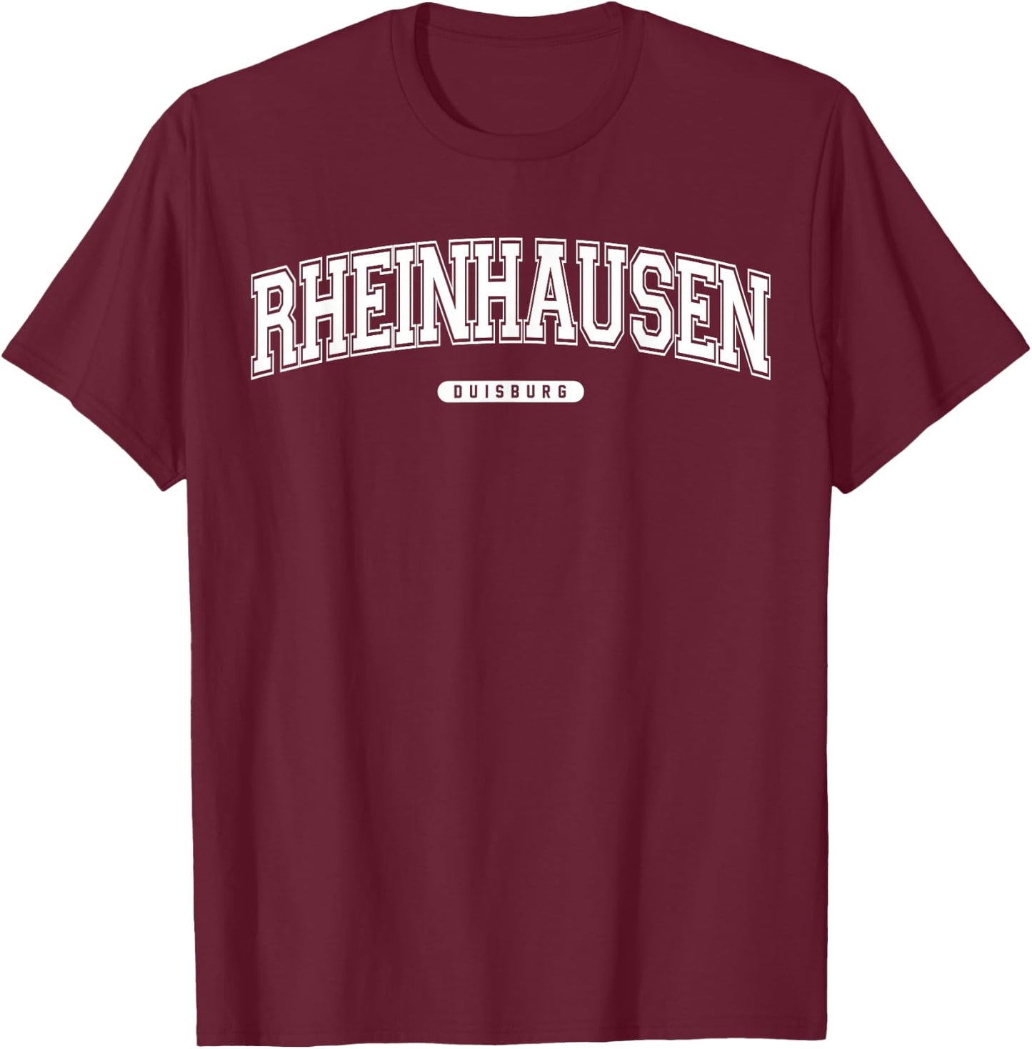 Duisburg Rheinhausen College T-Shirt - T-Shirt | Maroon