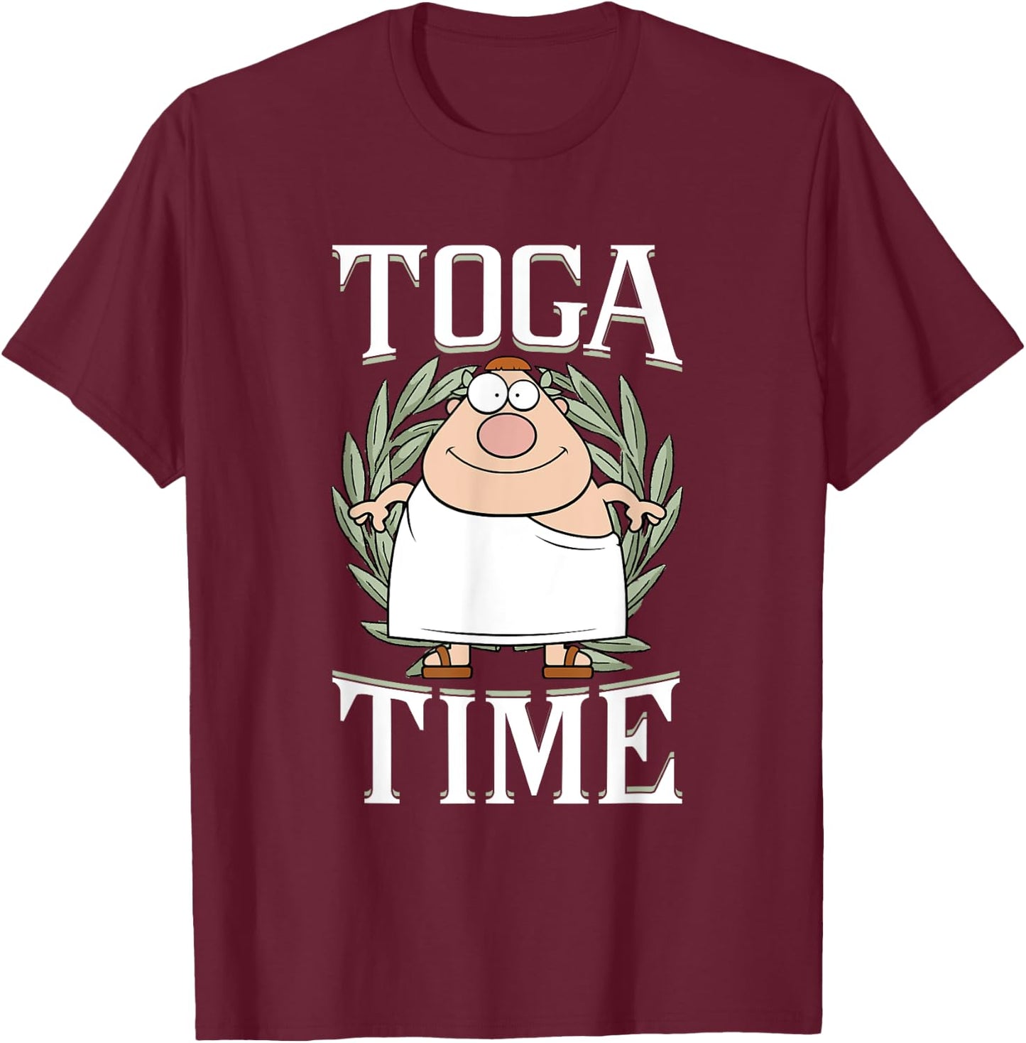 Greek Toga Party College Fraternity Sorority Toga Party T-Shirt - T-Shirt | Maroon