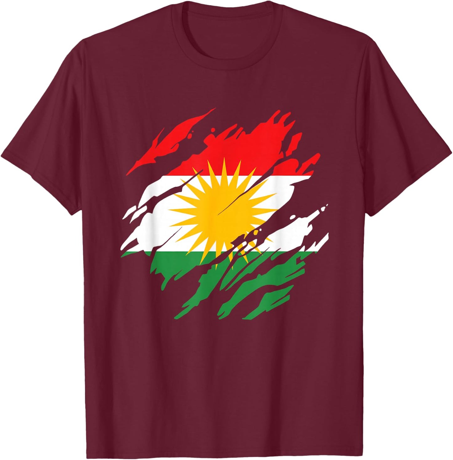 Kurdish Kurdistan T-Shirt - T-Shirt | Maroon