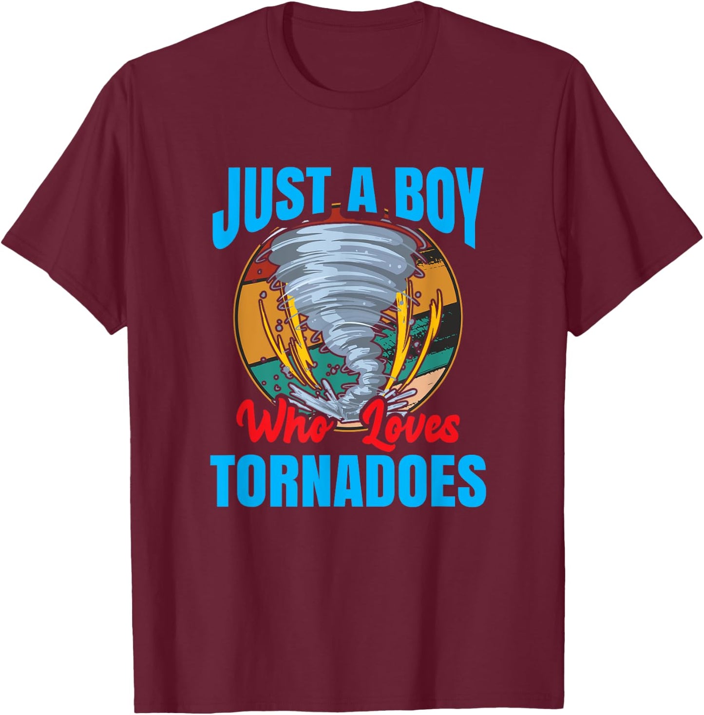 Tornade Garçon Chasseur De Tornade Chasseur De Tempête T-Shirt - T-Shirt | Maroon