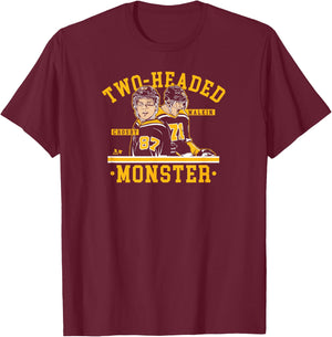 Crosby & Malkin - 2-Headed Monster - Pittsburgh Hockey T-Shirt - T-Shirt | Maroon