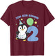 Pinguin Ich bin schon 2 Pinguine Geburtstags Kinder T-Shirt - T-Shirt | Maroon