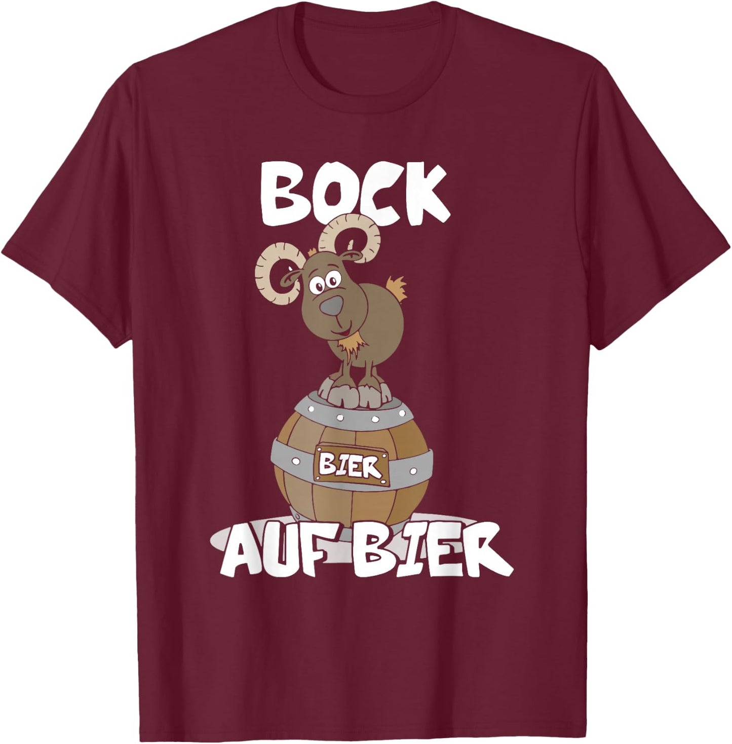 Bock auf bier biertrinker alkohol bier saufen , black T-Shirt - T-Shirt | Maroon