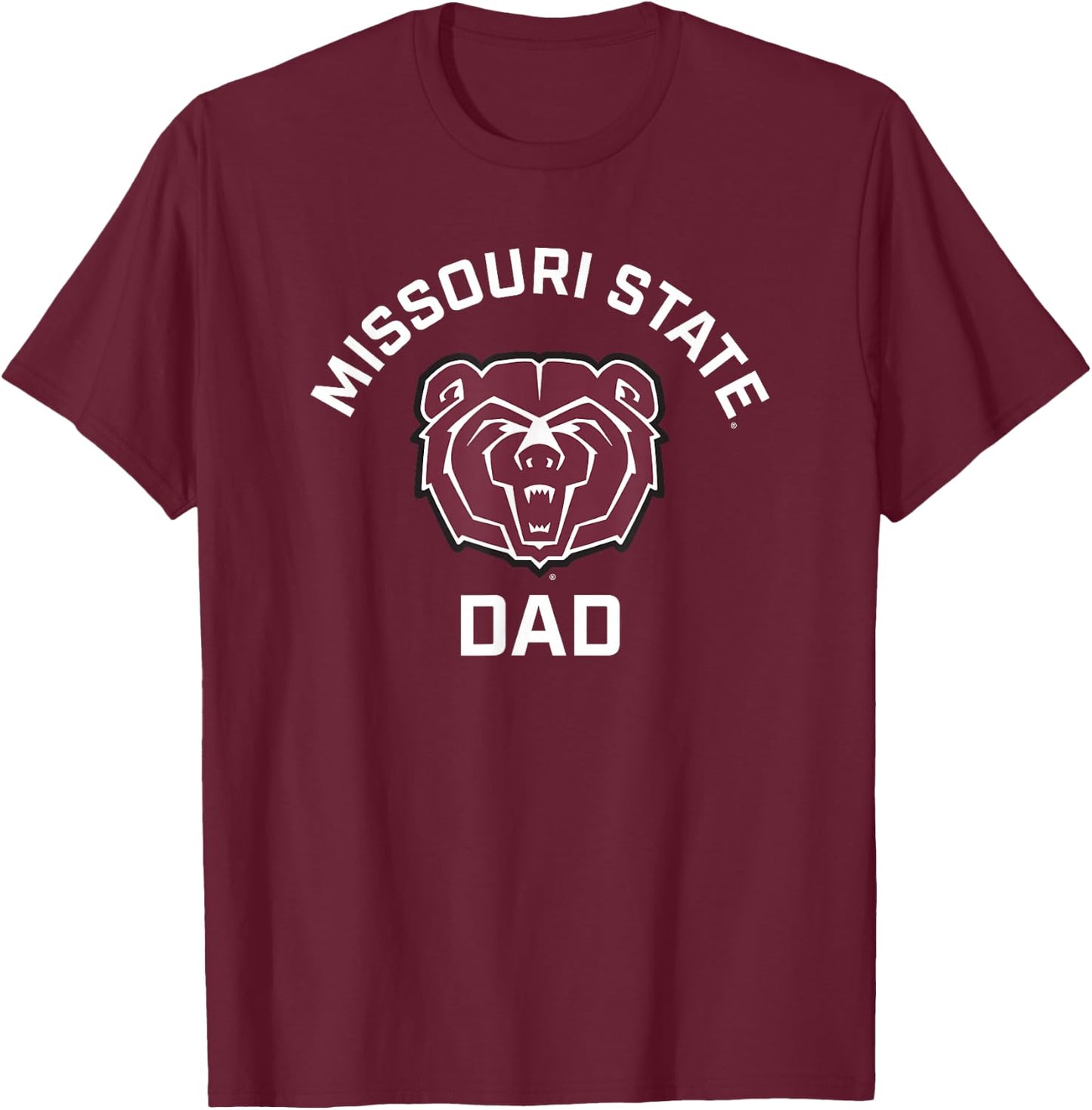 Missouri State University MSU Bears Arched Dad T-Shirt - T-Shirt | Maroon
