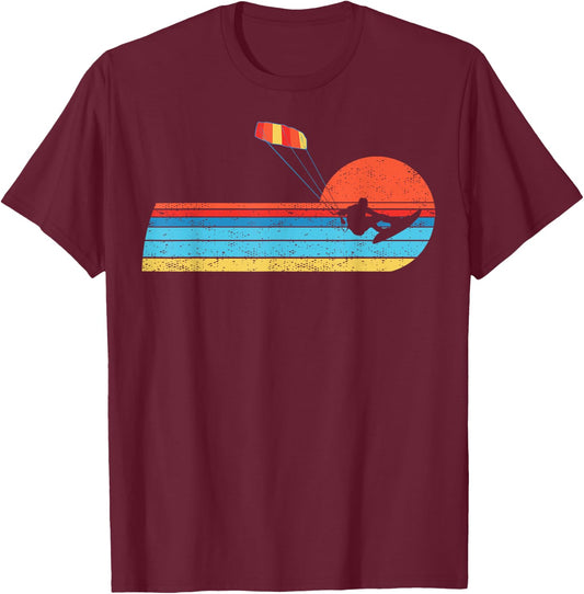 Kitesurfer Kiteboard Kitesurfing Kite-Surf Vintage Kitesurf T-Shirt - T-Shirt | Maroon