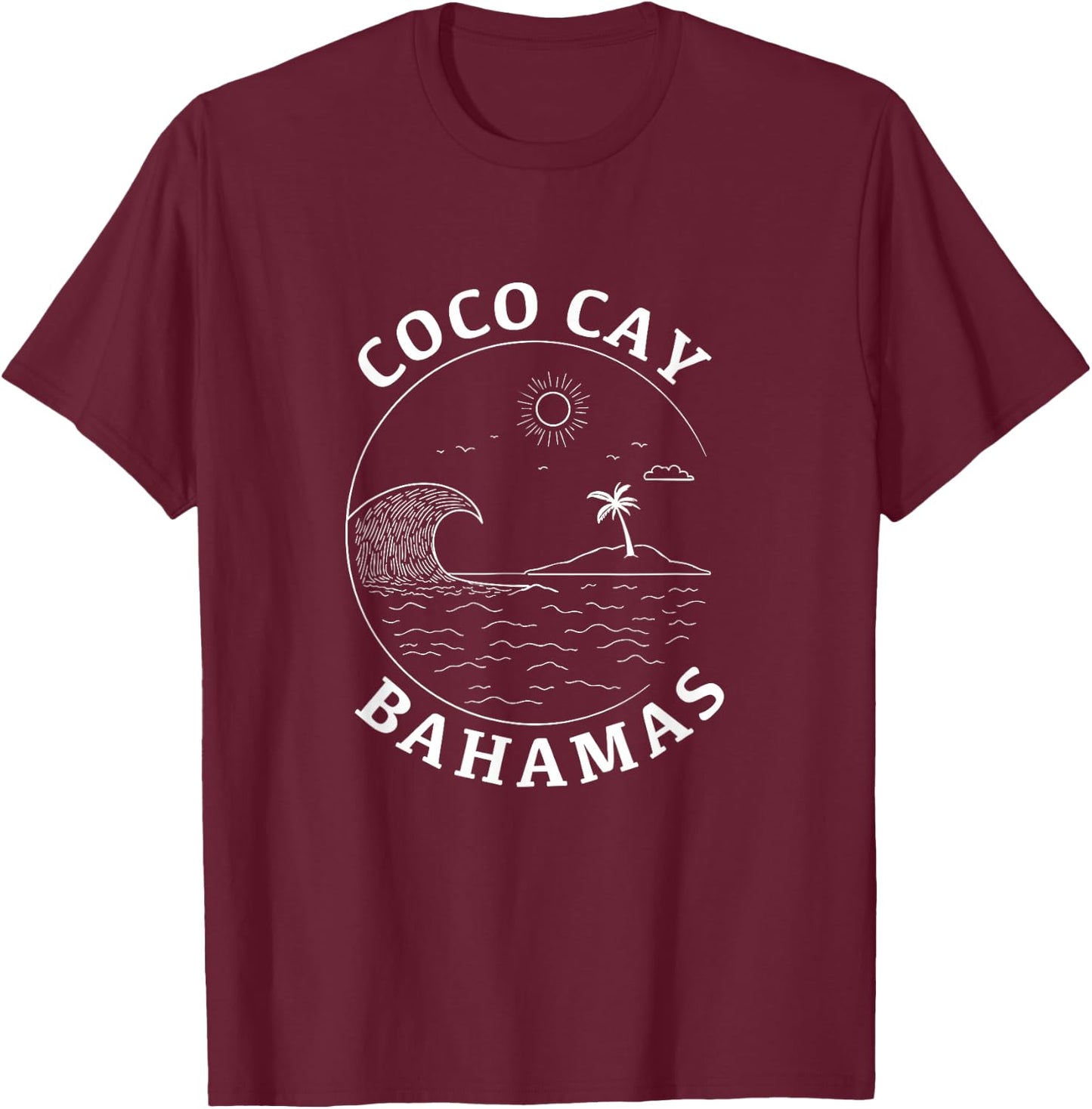 Coco Cay Bahamas Souvenir Men Women Girl Boy Kids T-Shirt - T-Shirt | Maroon
