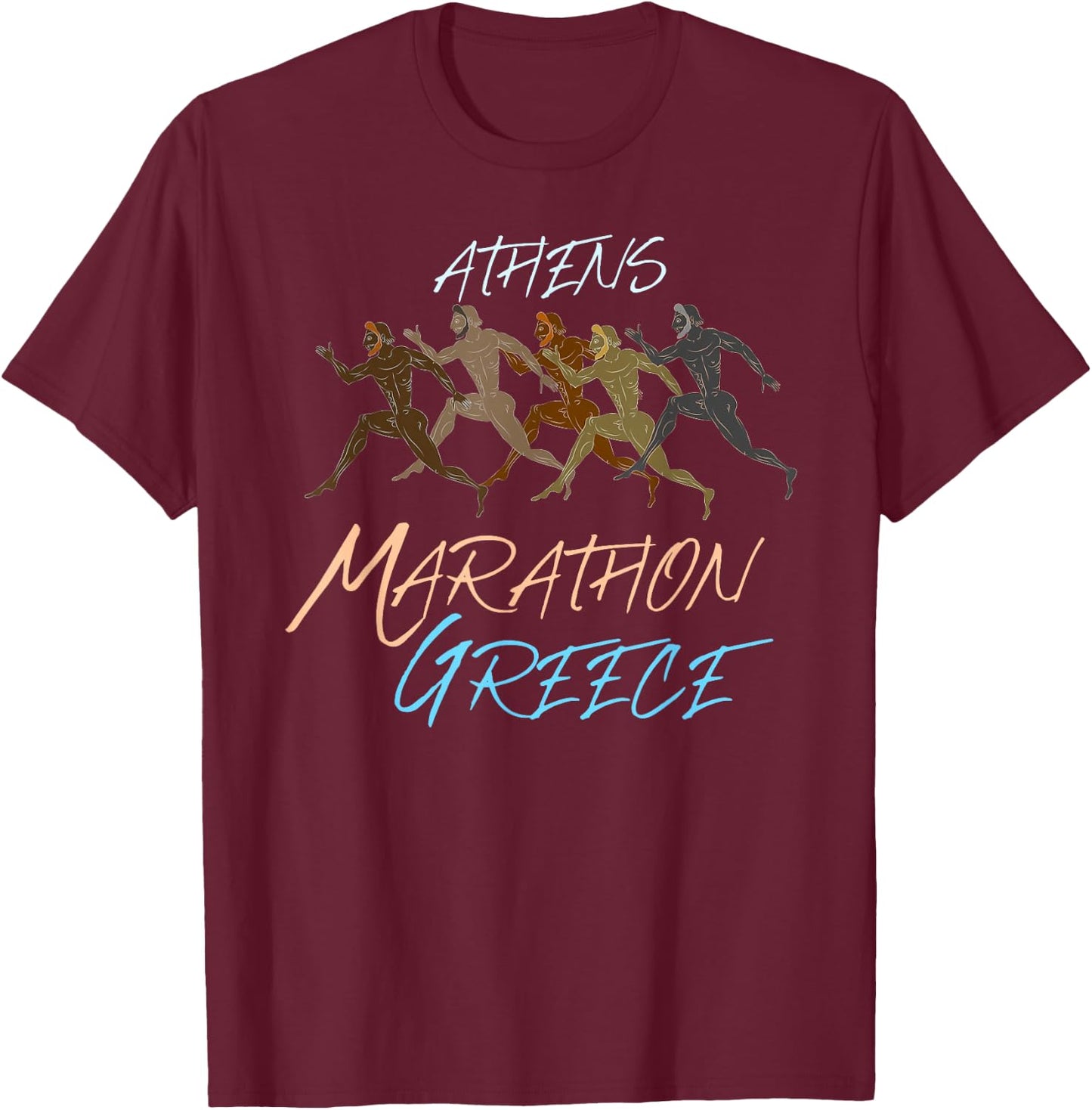 Athens - Marathon - Greece T-Shirt - T-Shirt | Maroon