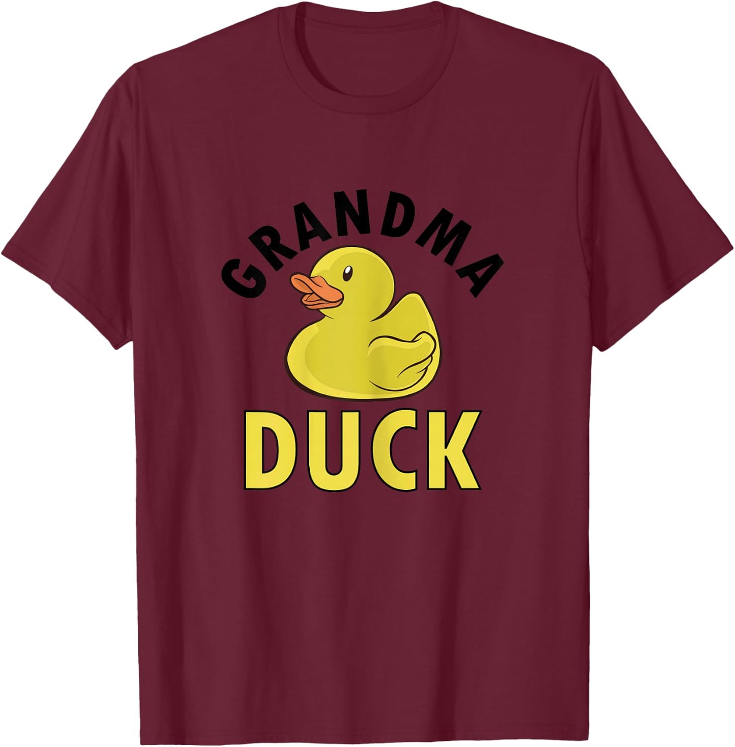 Grandma Duck Grandmother Kids Duck Birthday Matching T-Shirt - T-Shirt | Maroon