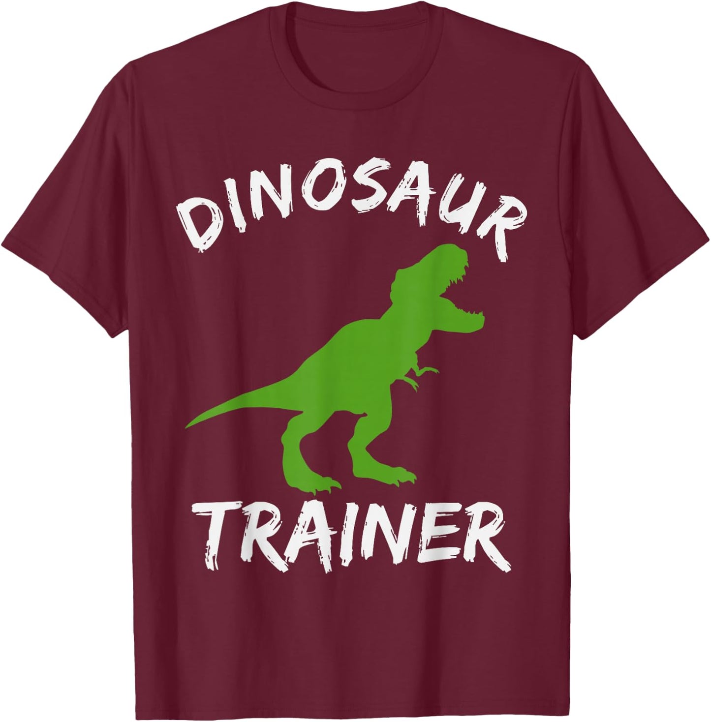 Dinosaur Trainer Lazy Halloween Costume T-rex Dino Boy Kids T-Shirt - T-Shirt | Maroon