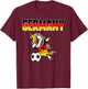 Dabbing Unicorn Deutschland Fußball Fans Trikot Deutschland Flagge T-Shirt - T-Shirt | Maroon