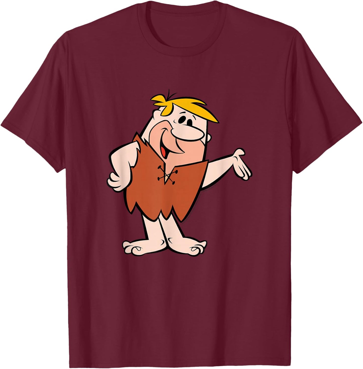 The Flintstones Barney Rubble Big Solo Shot T-Shirt - T-Shirt | Maroon