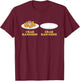 Crab Rangoon Lover Gifts Funny Crab Rangoon - -Adults, Humorous-Food-Themed, Black, Small, Short Sleeve T-Shirt - T-Shirt | Maroon