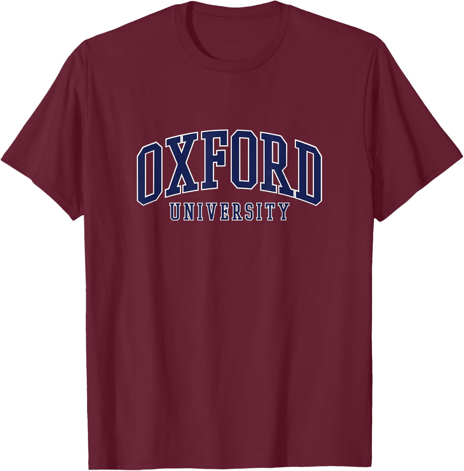 Oxford Bold Logo , Blue, S T-Shirt - T-Shirt | Maroon