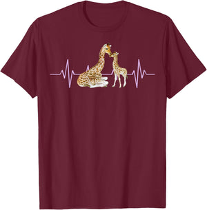 Giraffe Safari Giraffe Lovers T-Shirt - T-Shirt | Maroon
