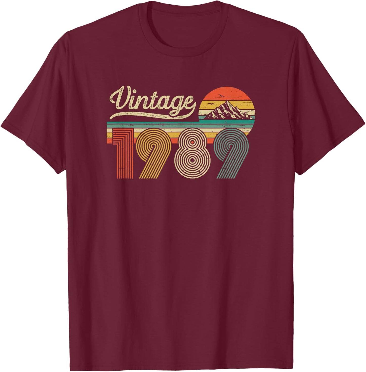 Vintage 1989 Man Woman Birthday - Born in 1989 Original T-Shirt - T-Shirt | Maroon