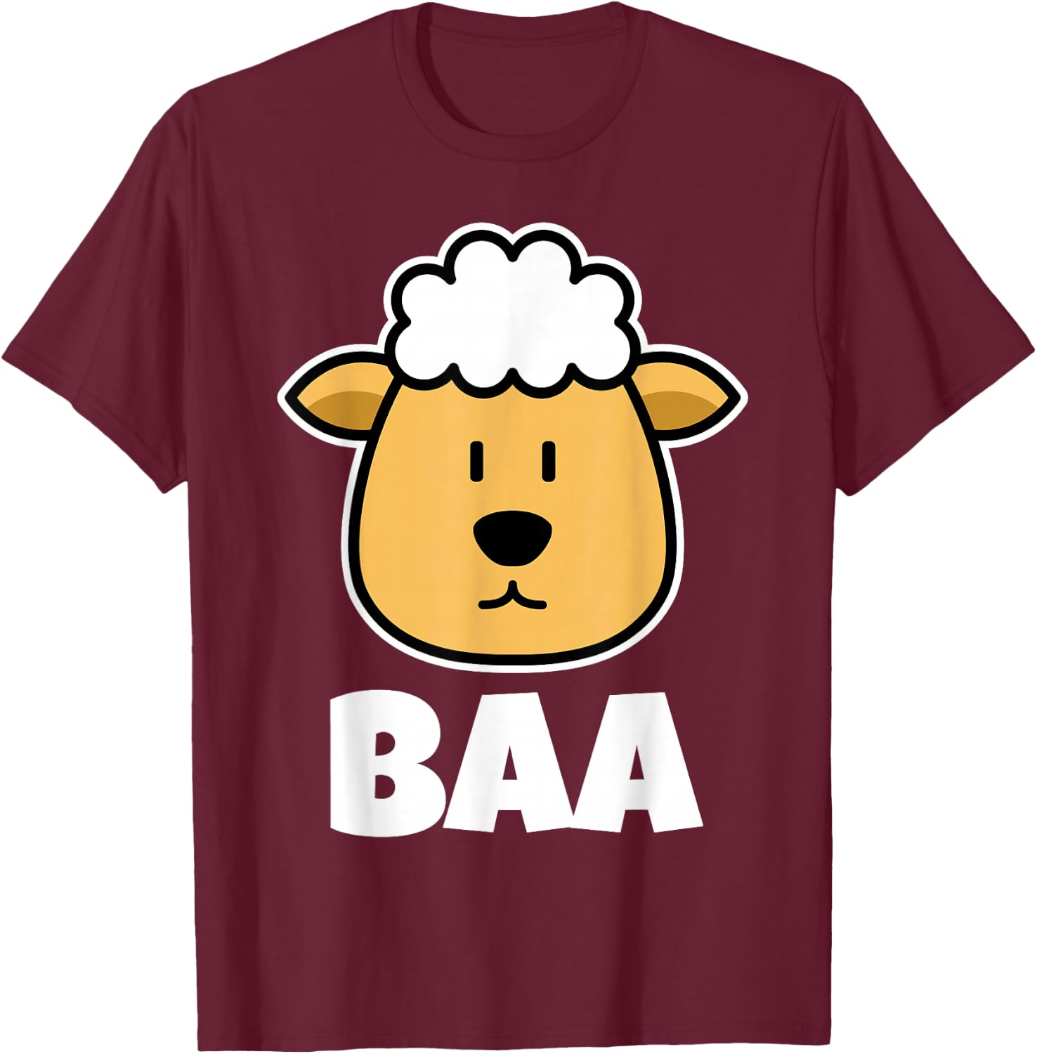 BAA Sheep Stuff | Sheep Lover Stuff | Kids Sheep T-Shirt - T-Shirt | Maroon