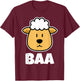 BAA Sheep Stuff | Sheep Lover Stuff | Kids Sheep T-Shirt - T-Shirt | Maroon