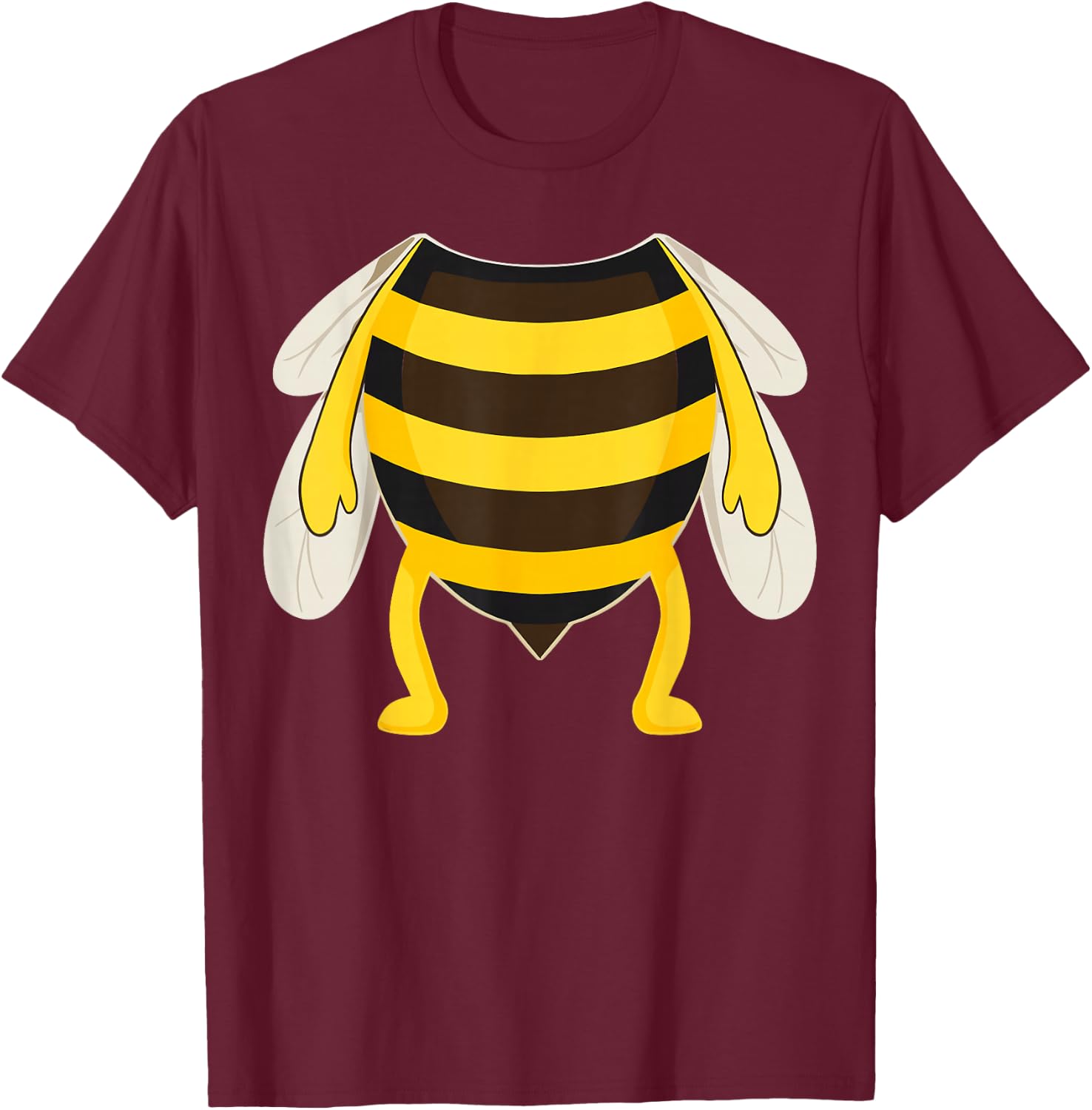 Bee Costume for Carnival and Fancy Dress , black T-Shirt - T-Shirt | Maroon