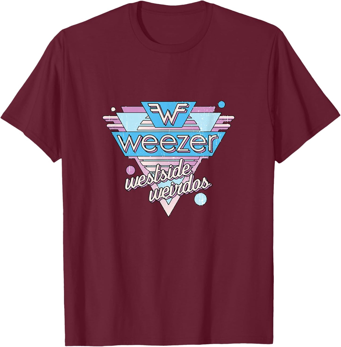Weezer - Westside Weirdos T-Shirt - T-Shirt | Maroon