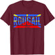 Island of the Réunion 974 representing Creole Rouge Flag , Black T-Shirt - T-Shirt | Maroon