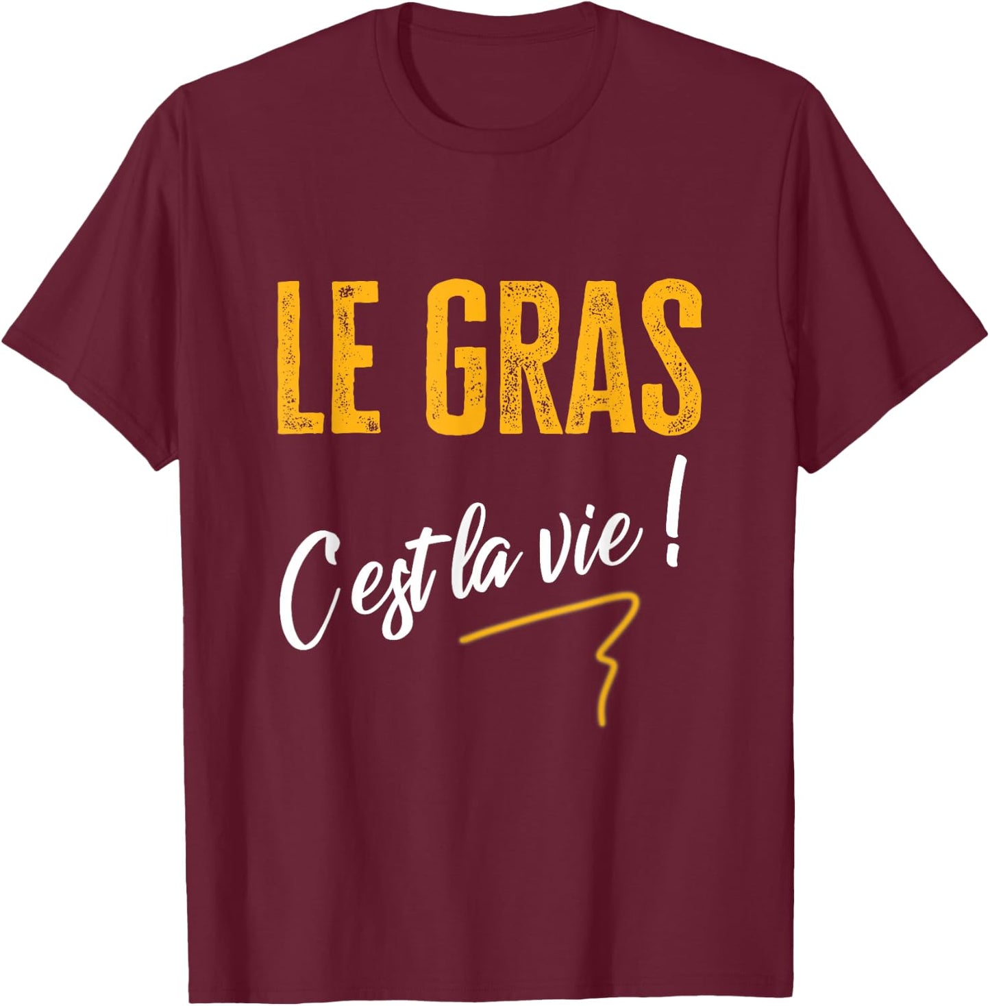 TV Le gras c'est La Vie phrase culte series kaamelott humour , Black T-Shirt - T-Shirt | Maroon