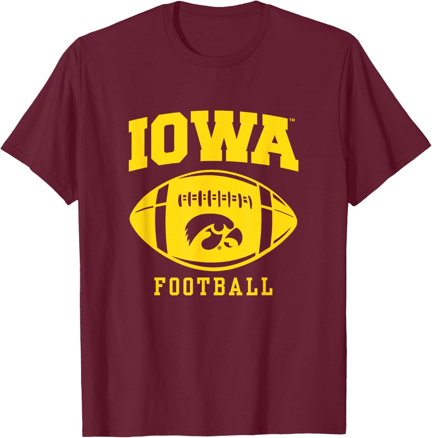 Iowa Hawkeyes | Official NCAA Merch | OCIMPIO004 T-Shirt - T-Shirt | Maroon