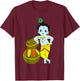 Yoga Meditation Spiritual Hindu God Krishna T-Shirt - T-Shirt | Maroon