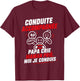 Young Licensed Humor Dad Mom Driving Accompanied T-Shirt - T-Shirt | Maroon