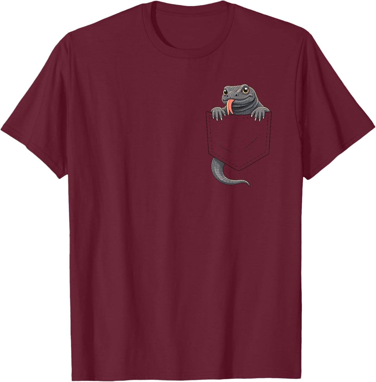 Komodo Dragon Costume Reptile Lizard Halloween Men Kids Boys T-Shirt - T-Shirt | Maroon