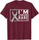 I'm Someone Rare Disease Awareness Day Zebra Ribbon T-Shirt - T-Shirt | Maroon