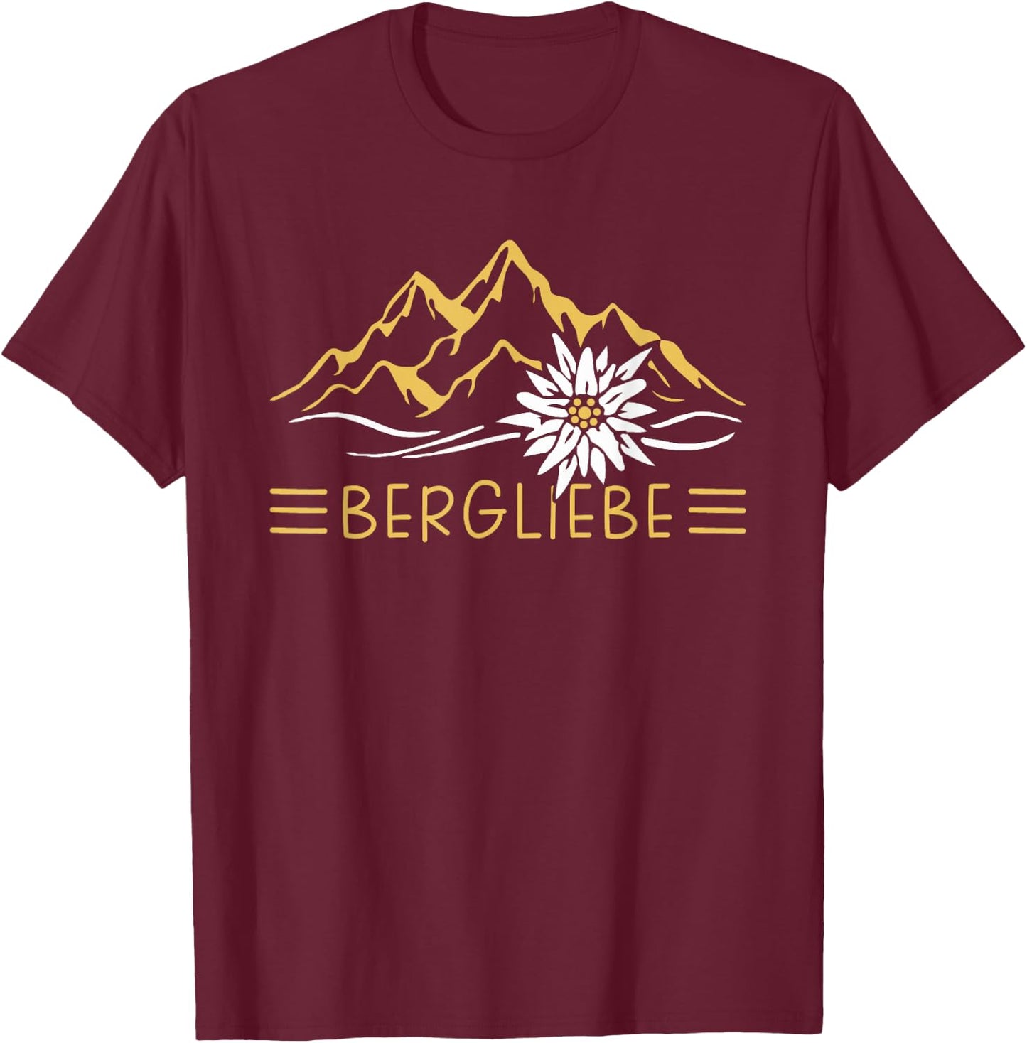 Hiking design as hiking accessory for the mountains , black, s T-Shirt - T-Shirt | Maroon