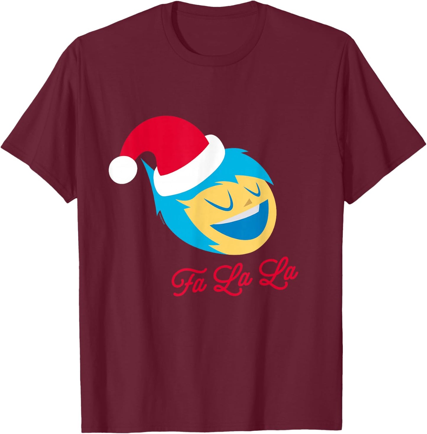 Disney and Pixar’s Inside Out 2 Christmas Fa La La Santa Joy T-Shirt - T-Shirt | Maroon