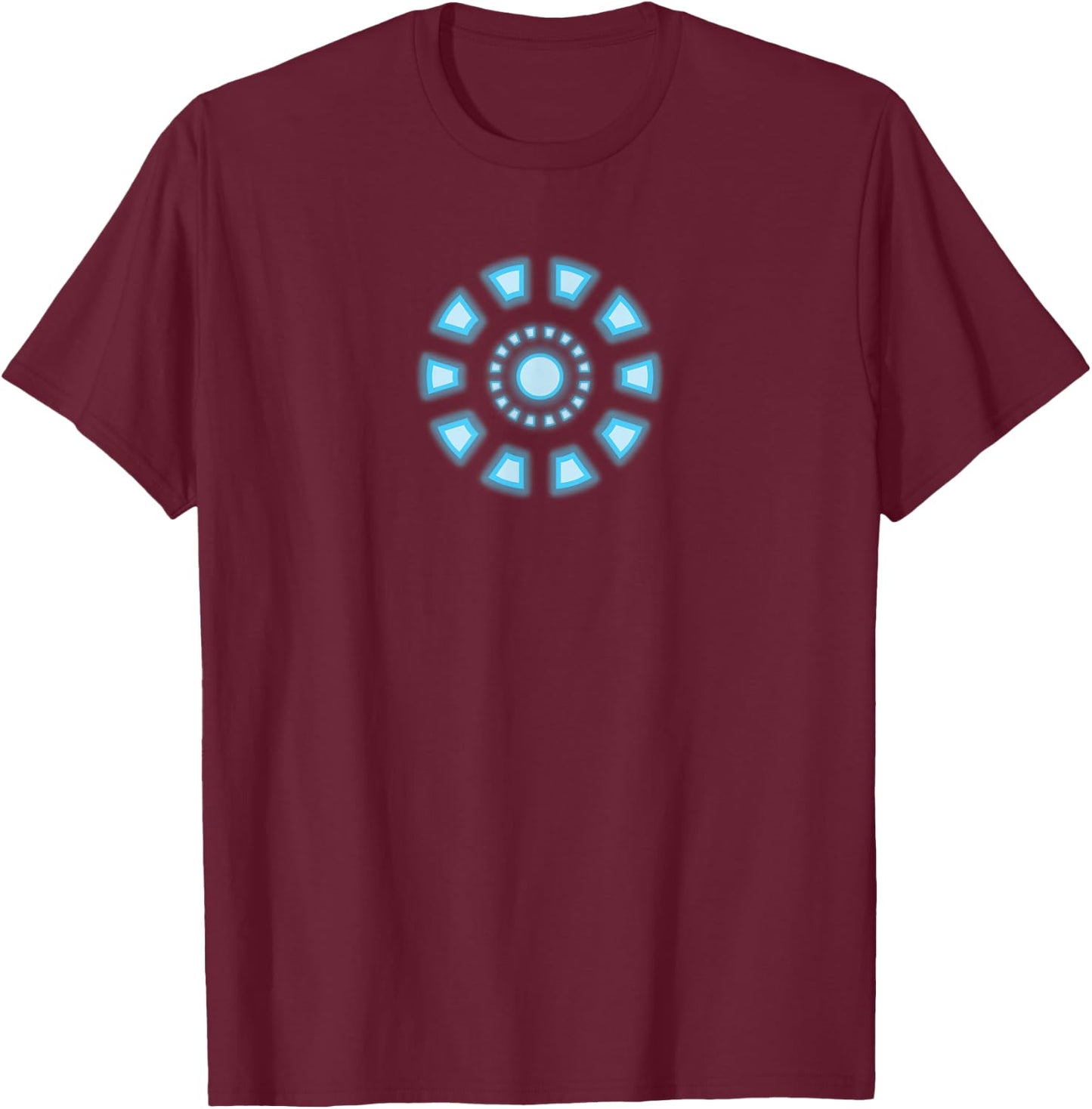 Marvel Studios Iron Man Tony Stark Arc Reactor Classic , black T-Shirt - T-Shirt | Maroon