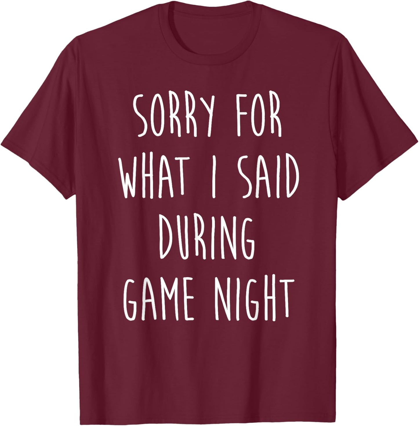 Funny Family Board Game Night T-Shirt - T-Shirt | Maroon