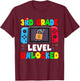3rd Grade Level Unlocked Back to School First Day Gamer Boys T-Shirt - T-Shirt | Maroon
