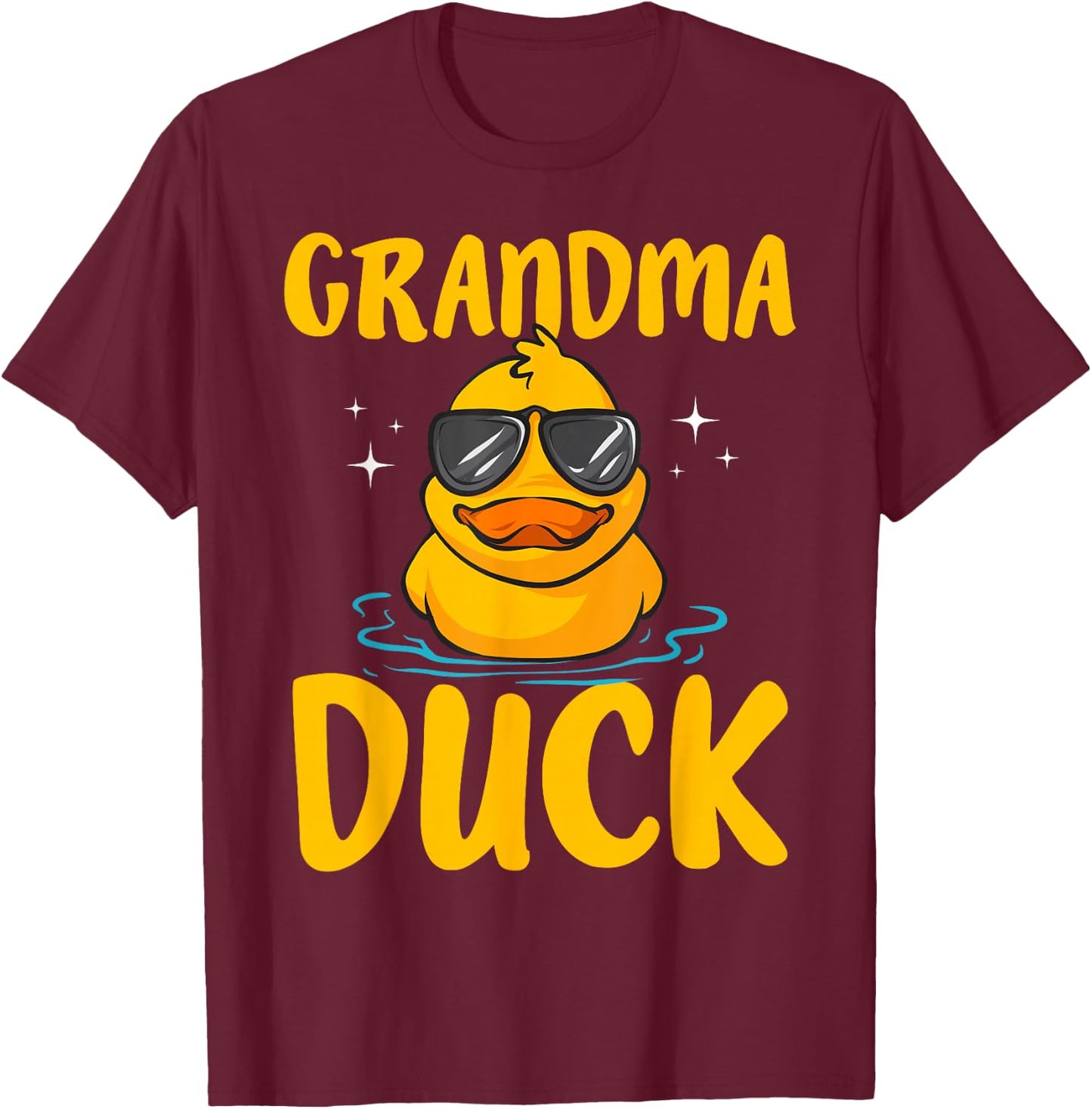 Rubber Duckies Grandma Duck Rubber Duck T-Shirt - T-Shirt | Maroon