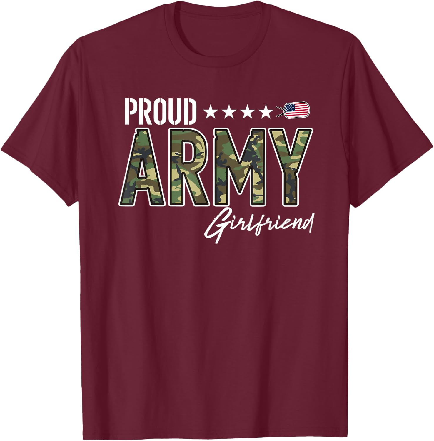 OCP Proud Army Girlfriend T-Shirt - T-Shirt | Maroon